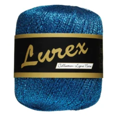 Garn Lammy Lurex 25g turkos