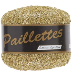 Garn Lammy Paillettes 25g guld 402