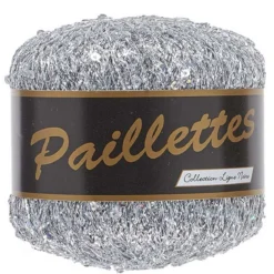 Garn Lammy Paillettes 25g silver 401