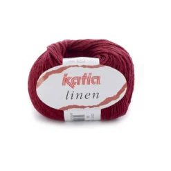 Garn Linen 50g mörkröd