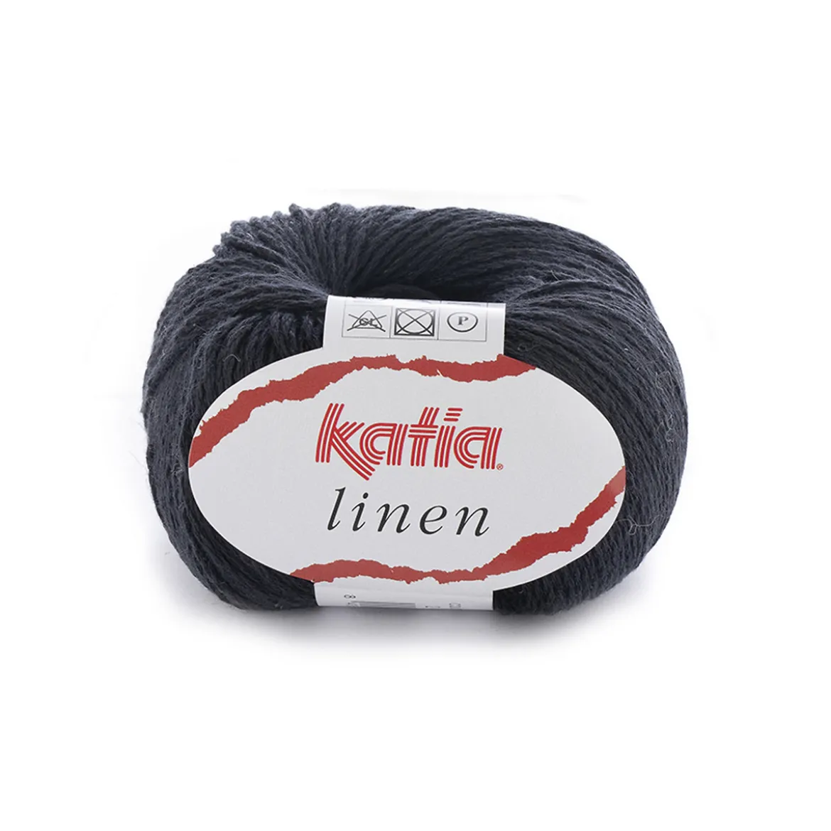 Garn Linen 50g svart