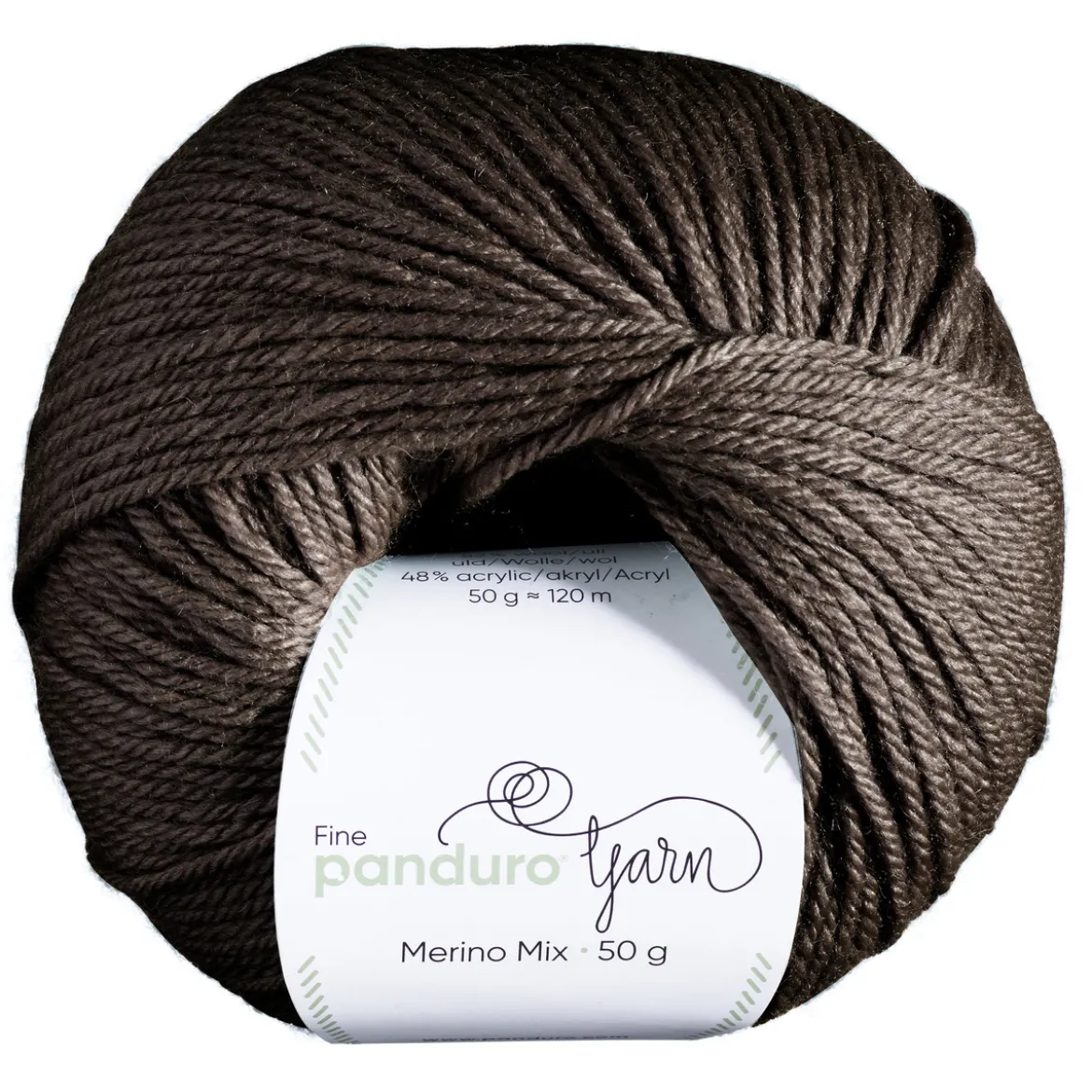 Garn Merino Mix 50g brun