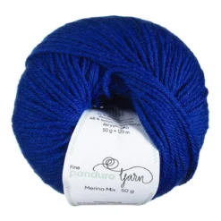 Garn Merino Mix 50g koboltblå
