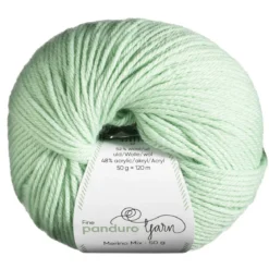 Garn Merino Mix 50g mintgrön