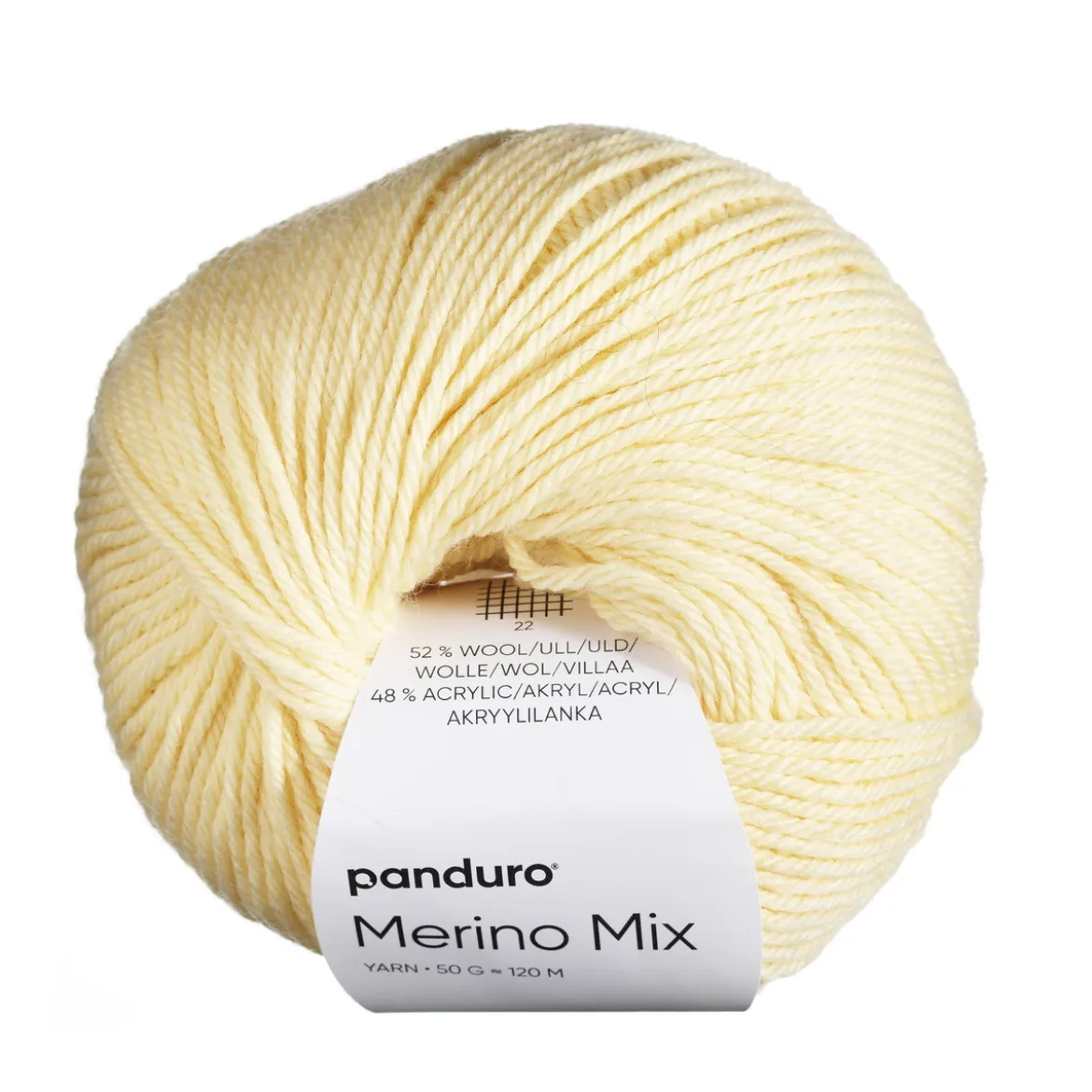 Garn Merino Mix 50g smörgul