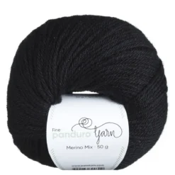 Garn Merino Mix 50g svart