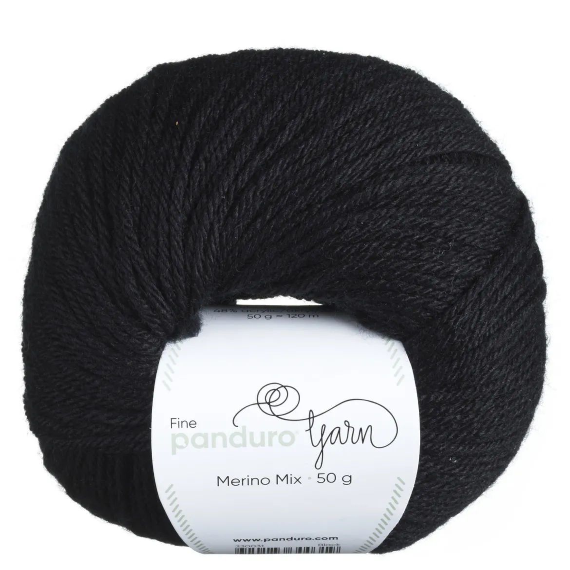 Garn Merino Mix 50g svart