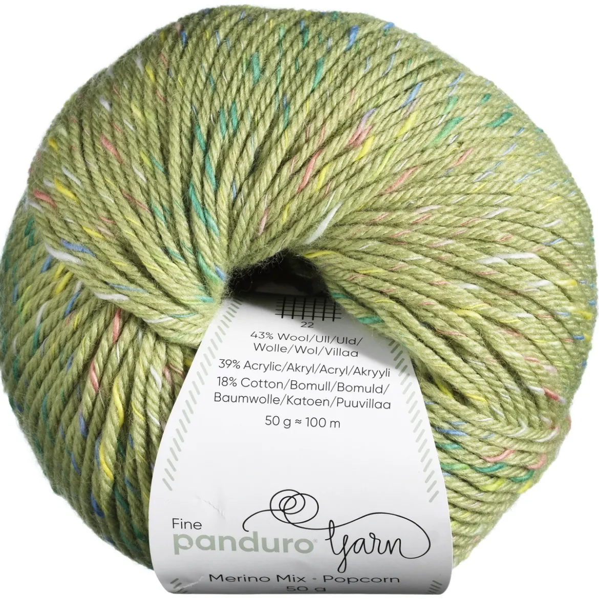 Garn Merino Mix Popcorn 50g pistage