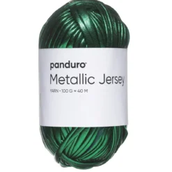 Garn Metallic Jersey 100g grön