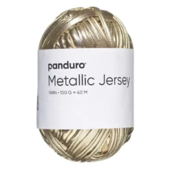 Garn Metallic Jersey 100g guld