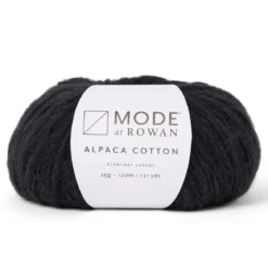 Garn Mode at Rowan Alpaca Cotton 25g – Noir 010