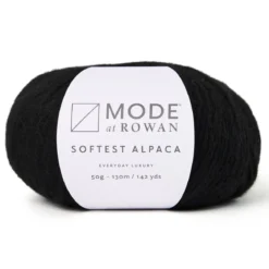 Garn Mode at Rowan Softest Alpaca 50g – Black 010