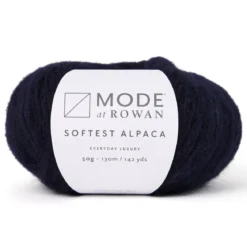 Garn Mode at Rowan Softest Alpaca 50g – Midnight 011