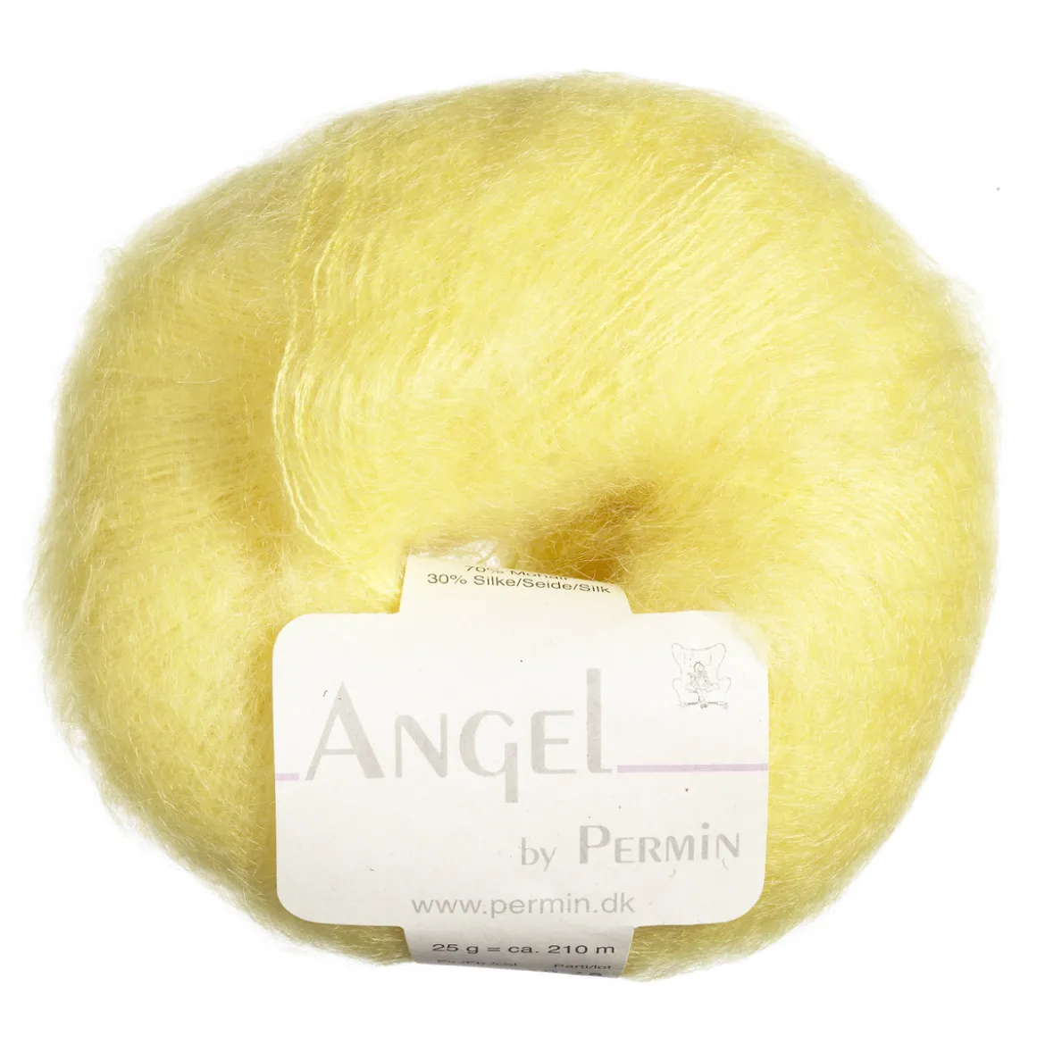 Garn Permin Angel 25g gul 884175