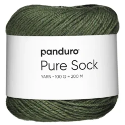 Garn Pure Sock 100g mörkgrön