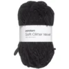 Garn Soft Glitter Velvet 100g svart
