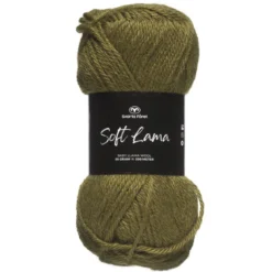 Garn Soft Lama 50g olivgrön – Avocado green 83