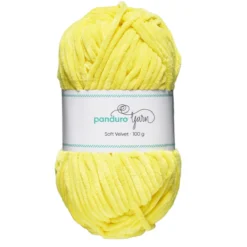 Garn Soft Velvet 100g gul