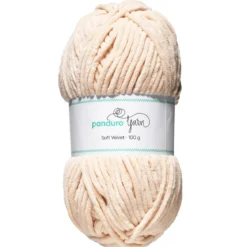 Garn Soft Velvet 100g ljus aprikos