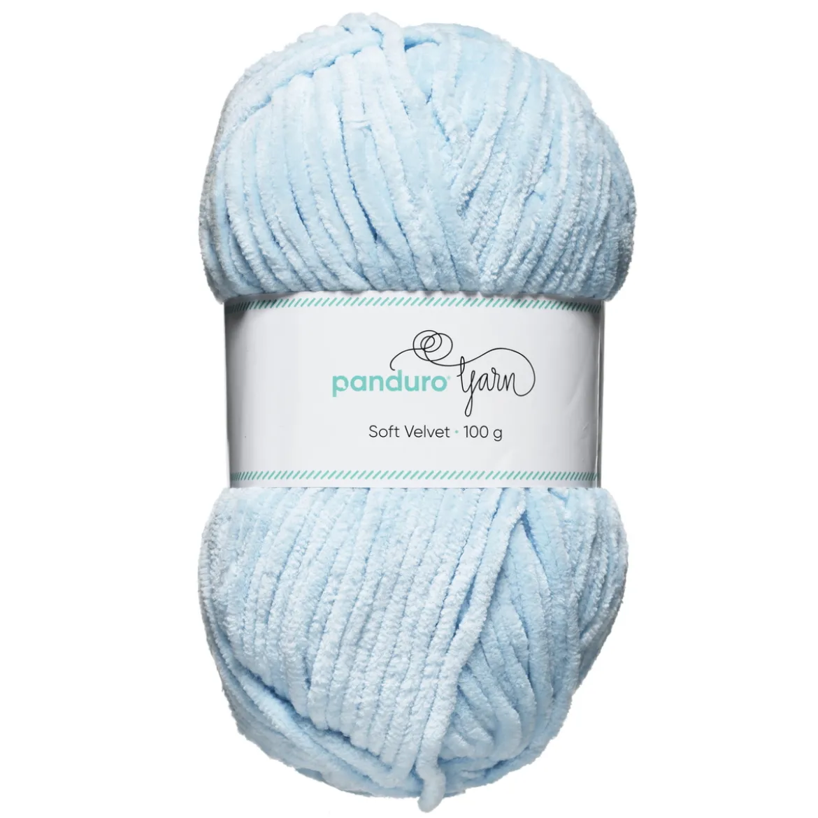 Garn Soft Velvet 100g ljusblå