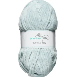 Garn Soft Velvet 100g ljusgrön