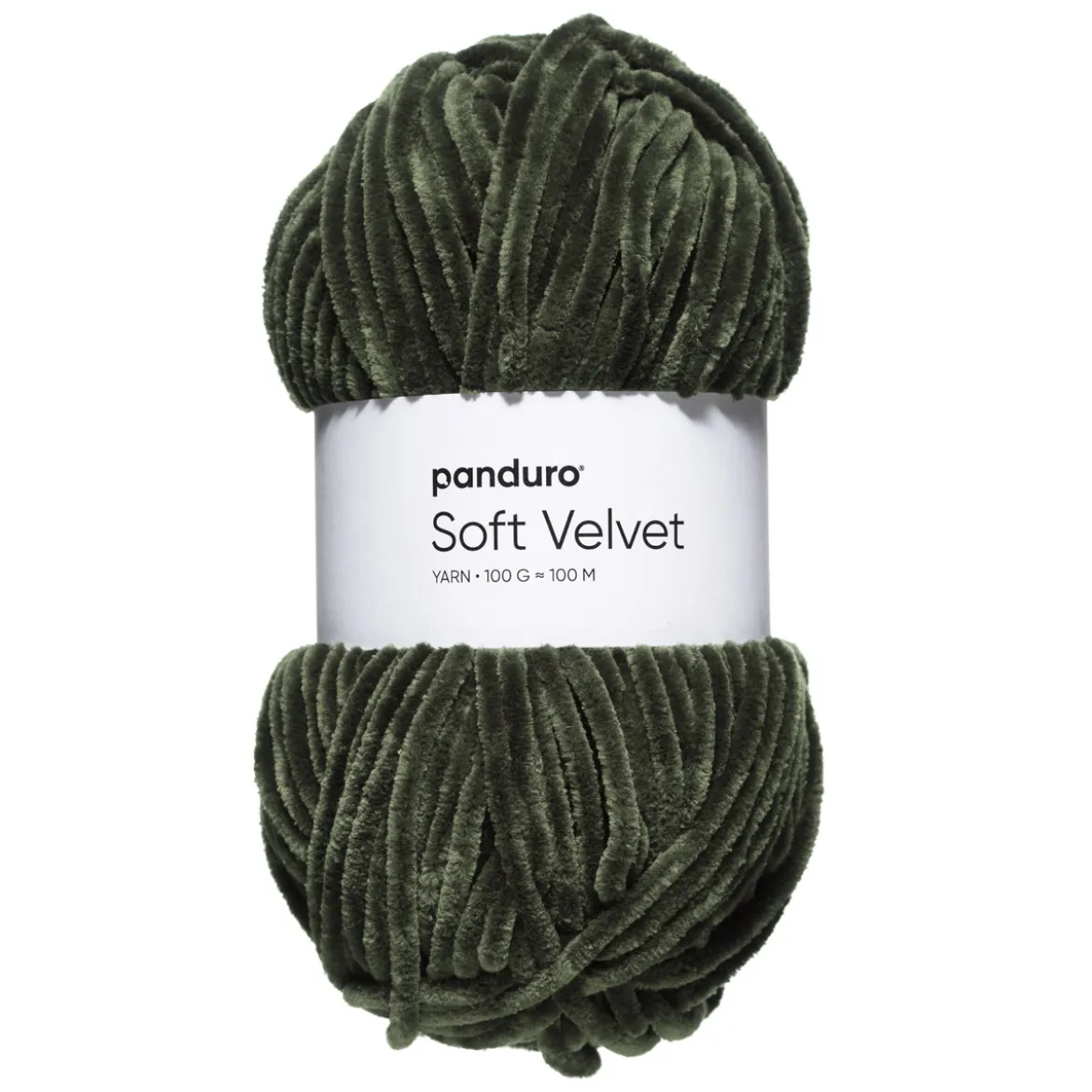 Garn Soft Velvet 100g mörkgrön