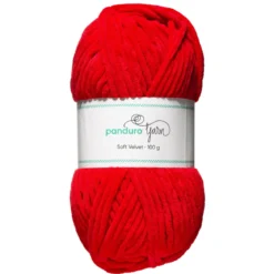 Garn Soft Velvet 100g röd