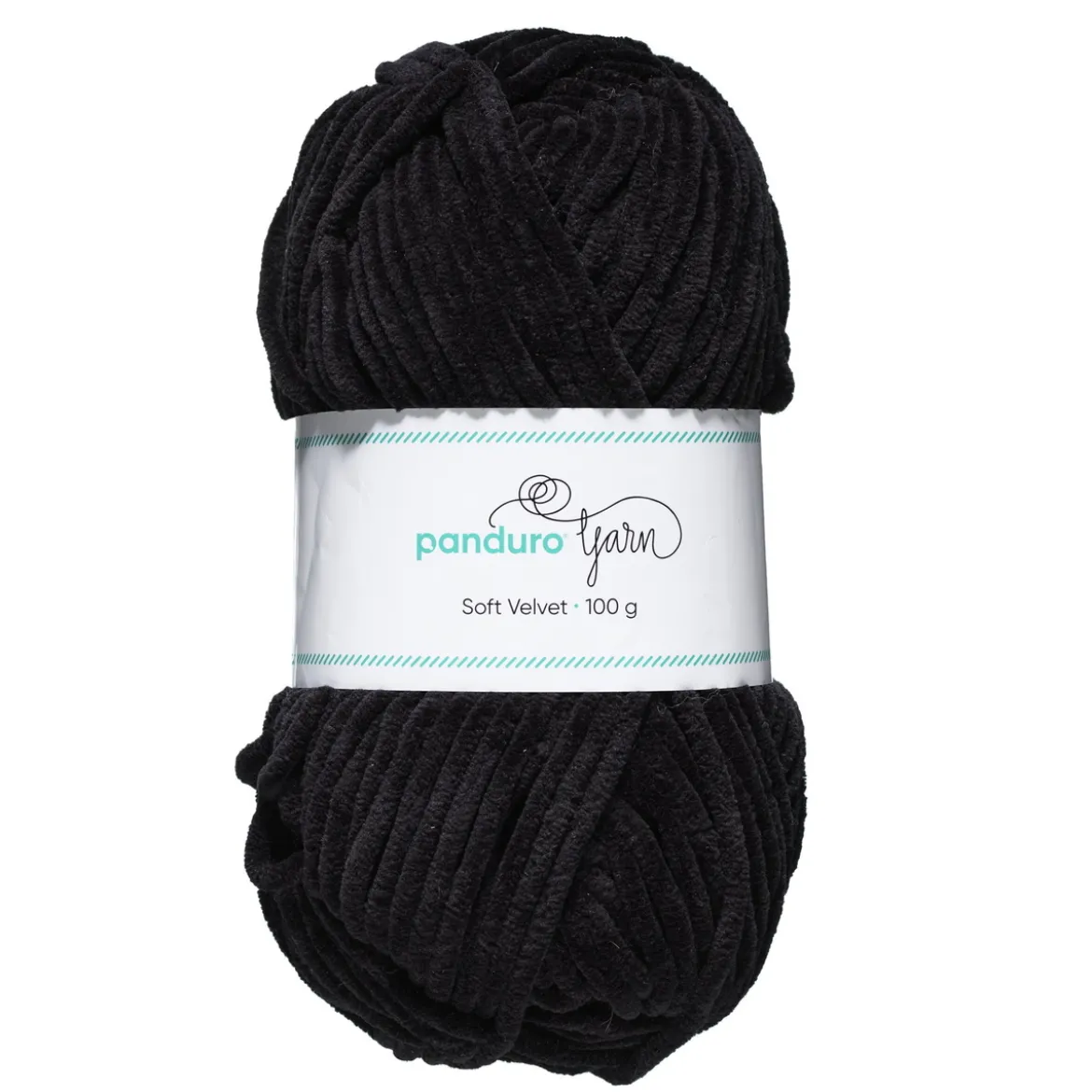 Garn Soft Velvet 100g svart