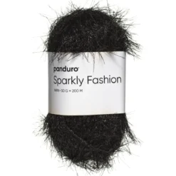 Garn Sparkly Fashion 50g svart