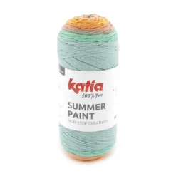 Garn Summer Paint 150g rosa turkos (501 på bilden)