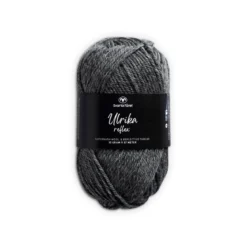 Garn Svarta Fåret Ulrika Reflex 50g grå – 008 Steel grey