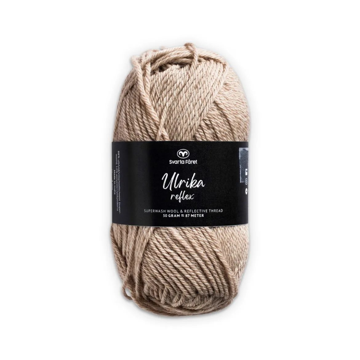 Garn Svarta Fåret Ulrika Reflex 50g rosa – 048 Powder pink