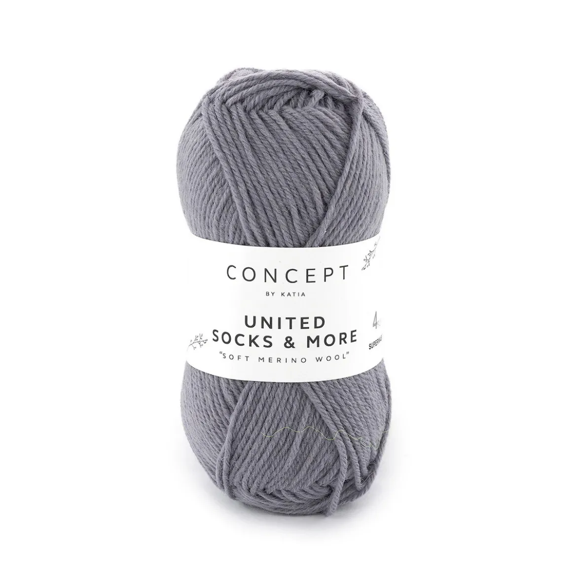 Garn United Socks 25g mellangrå