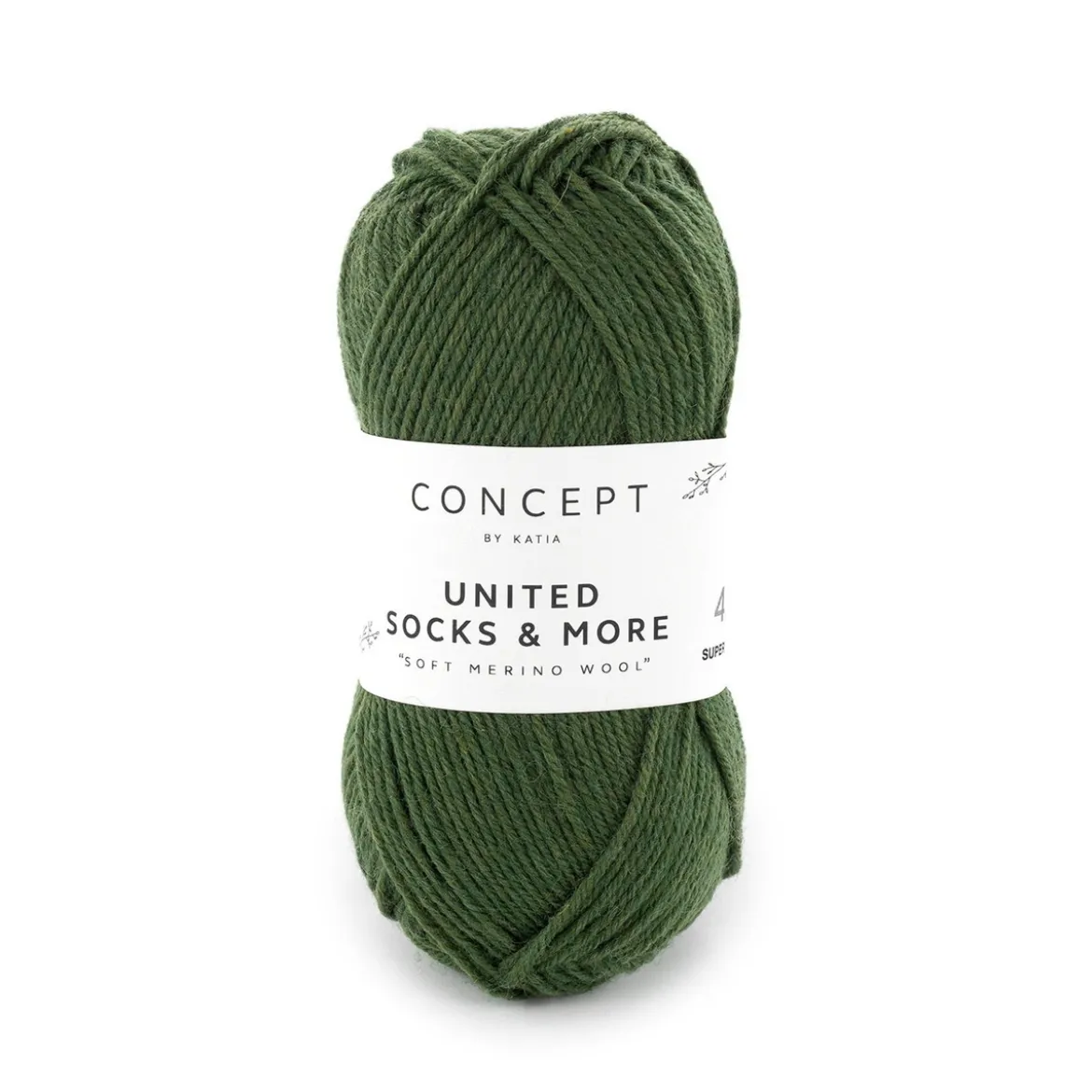 Garn United Socks 25g mörkgrön