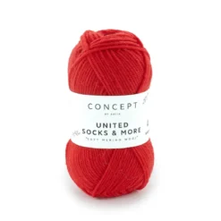 Garn United Socks 25g röd