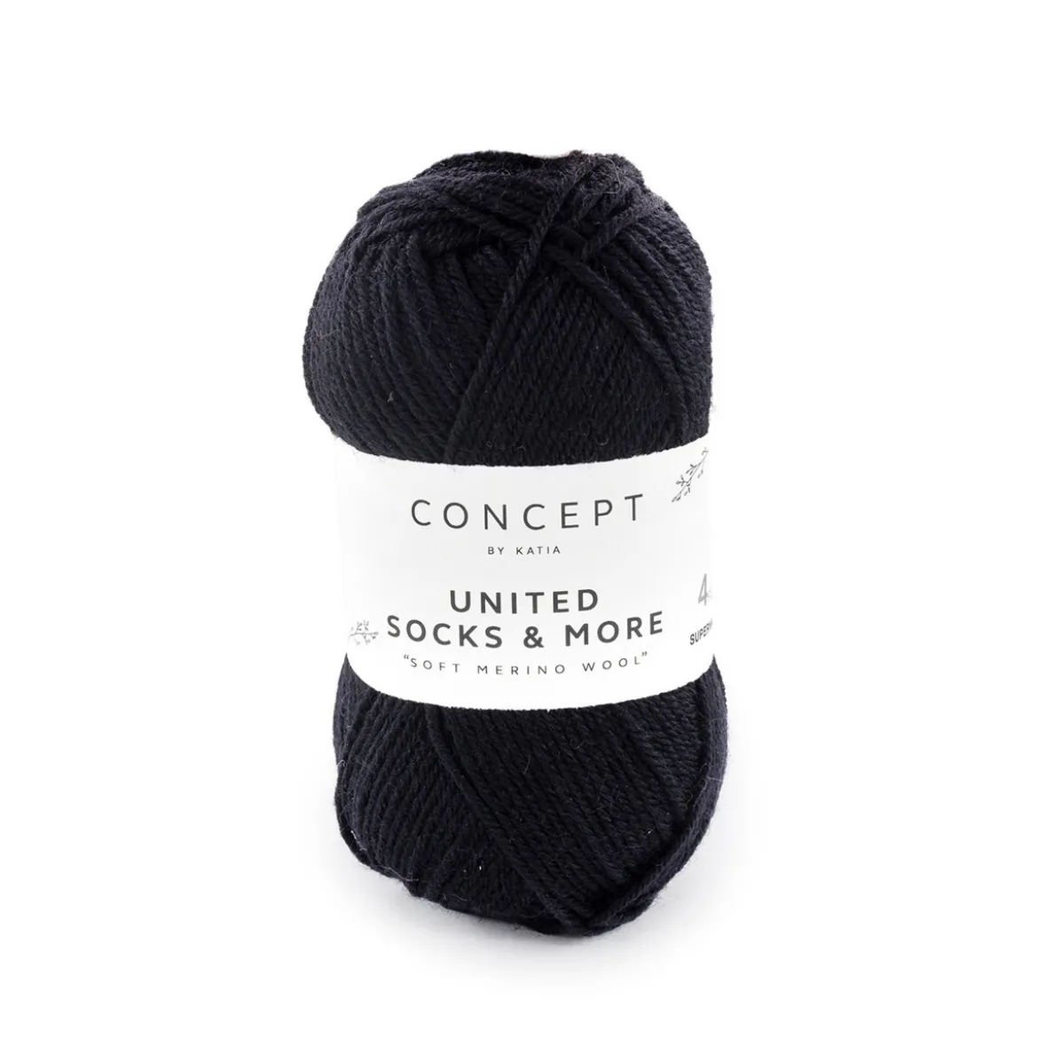 Garn United Socks 25g svart