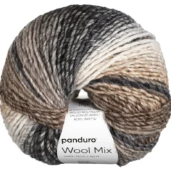 Garn Wool Mix 100g grå beige
