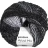 Garn Wool Mix 100g grå svart