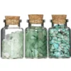 Gemstones halvädelstenar till dekoration, 3-pack grönt tema