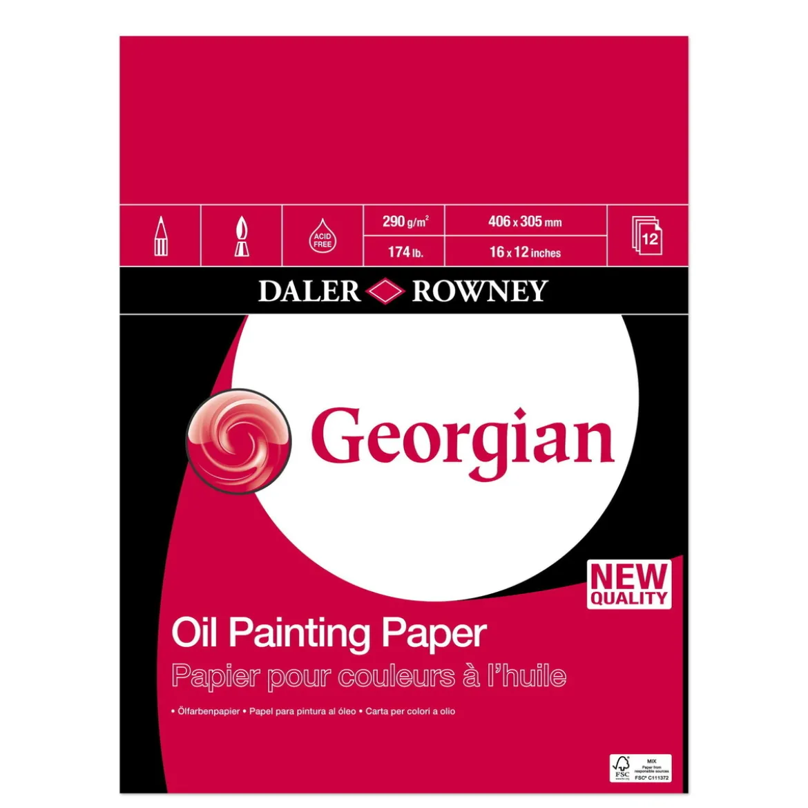 Georgian block 41x31cm 290g/m²