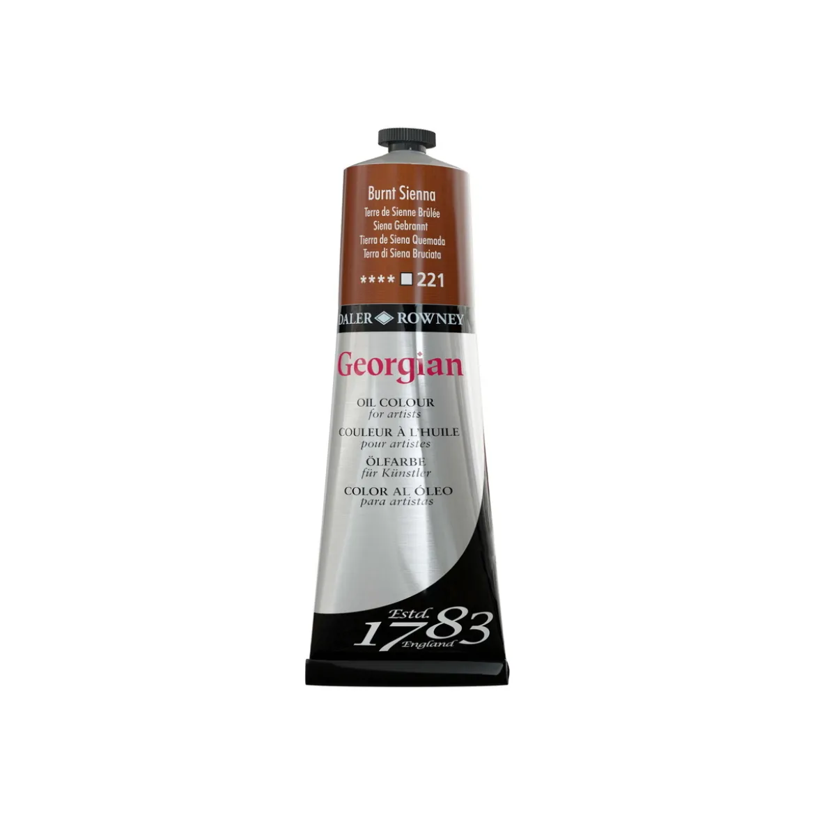 Georgian Oil Colour oljefärg 225 ml Burnt Sienna 221