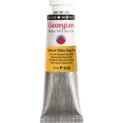 Georgian Water Mixable Oil Colour, vattenlöslig oljefärg 37 ml Cadmium Yellow Deep Hue 618