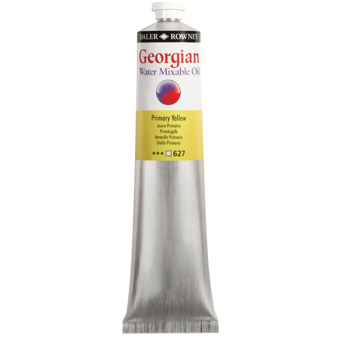 Georgian Water Mixable Oil Colour, vattenlöslig oljefärg 200 ml Primary Yellow 627