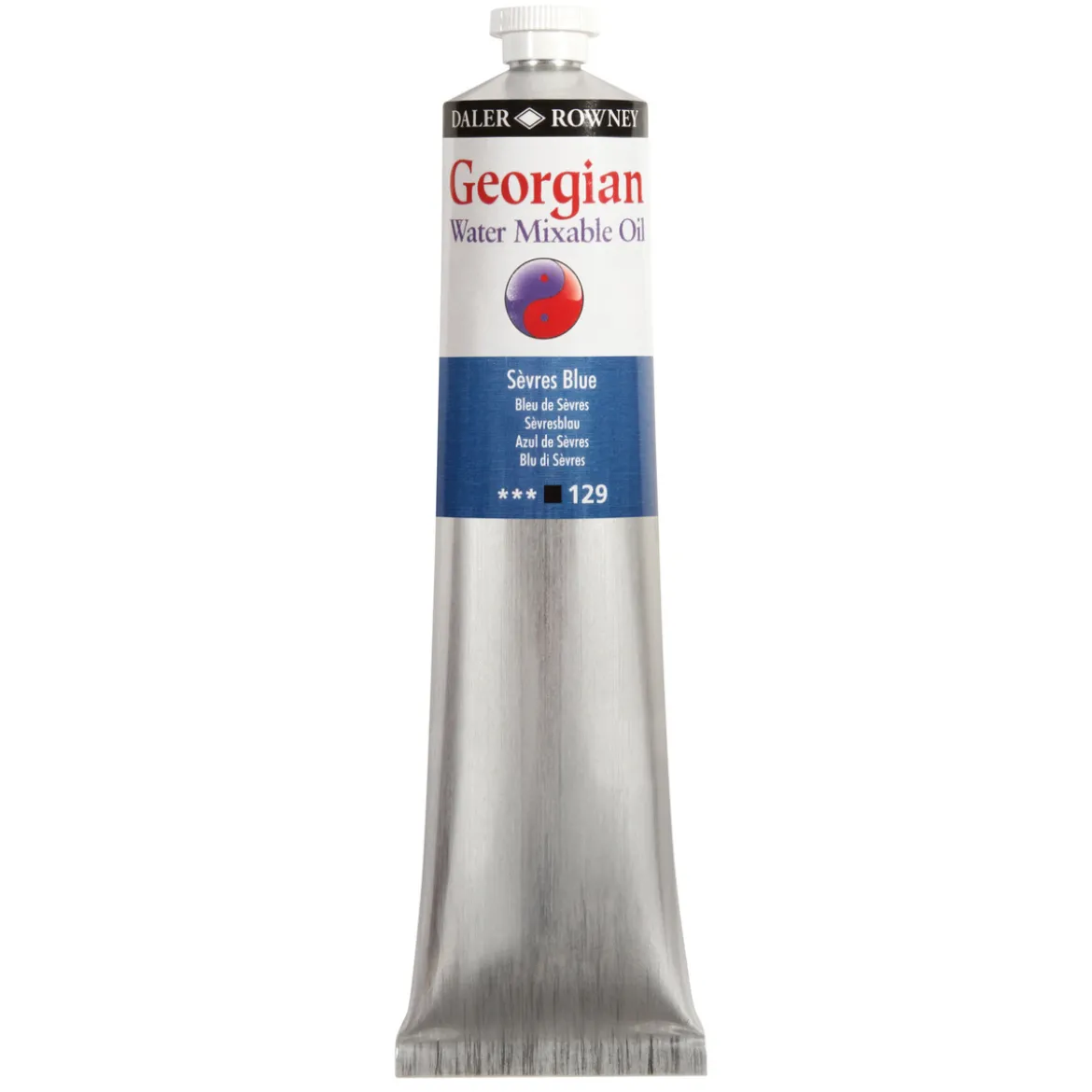Georgian Water Mixable Oil Colour, vattenlöslig oljefärg 200 ml Sèvres Blue 129
