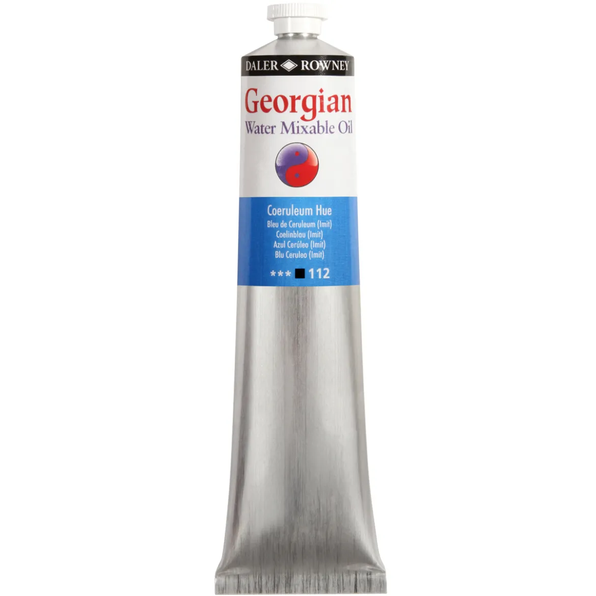 Georgian Water Mixable Oil Colour, vattenlöslig oljefärg 200 ml Coeruleum Hue 112