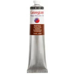 Georgian Water Mixable Oil Colour, vattenlöslig oljefärg 200 ml Raw Umber 247