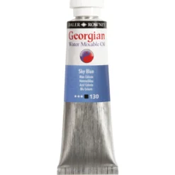 Georgian Water Mixable Oil Colour, vattenlöslig oljefärg 37 ml Titanium White 009