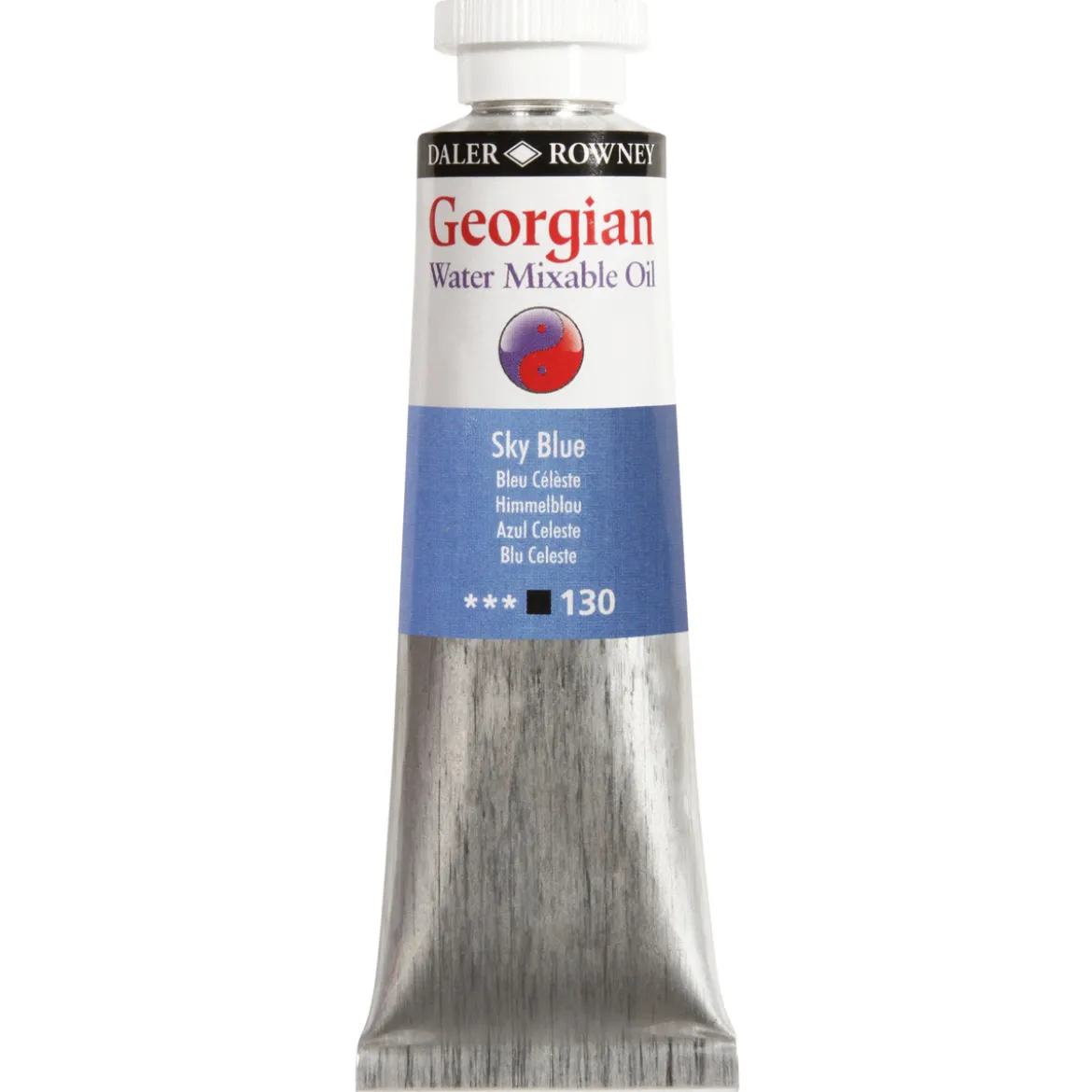 Georgian Water Mixable Oil Colour, vattenlöslig oljefärg 37 ml Titanium White 009
