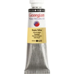 Georgian Water Mixable Oil Colour, vattenlöslig oljefärg 37 ml Naples Yellow 635