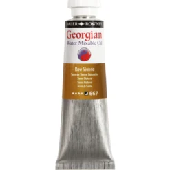 Georgian Water Mixable Oil Colour, vattenlöslig oljefärg 37 ml Raw Sienna 667